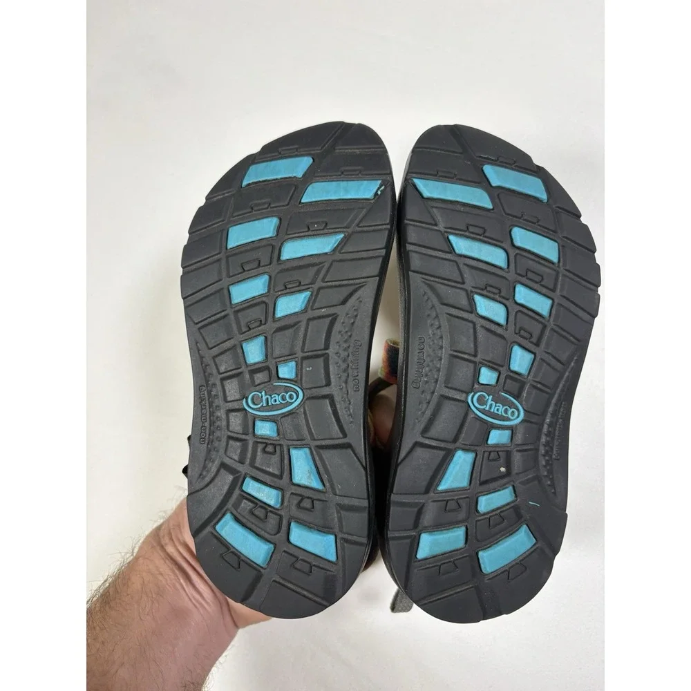 Chaco Kids Z1 EcoTread Sandals JCH199812 Rainbow Tie Dye Youth Size 12 Hiking